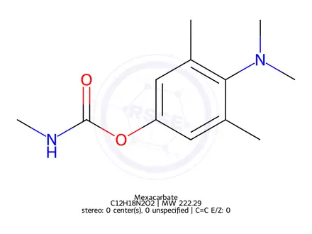 Chemical structure of Mexacarbate