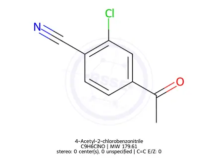 Chemical structure of 4-Acetyl-2-chlorobenzonitrile