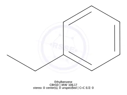 Chemical structure of Ethylbenzene
