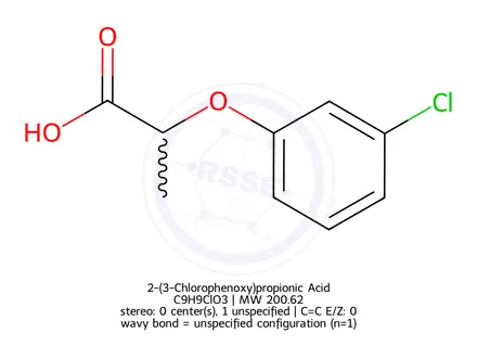 Chemical structure of 2-(3-Chlorophenoxy)propionic Acid