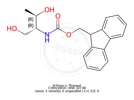 Chemical structure of N-Fmoc-L-Threonol