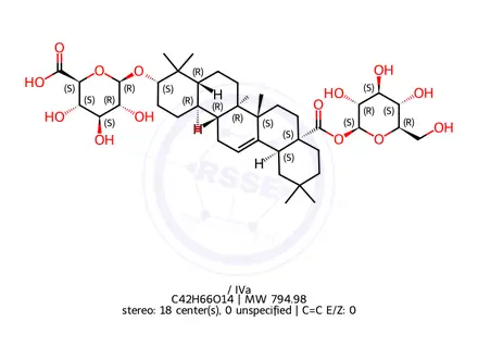 Chemical structure of Chikusetsusaponin IVa