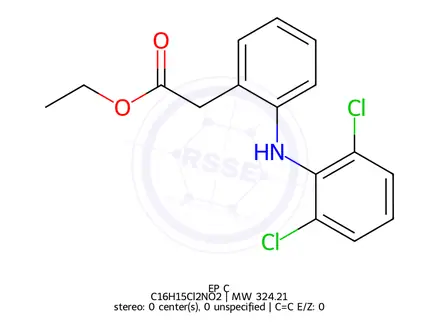 Chemical structure of Aceclofenac EP Impurity C