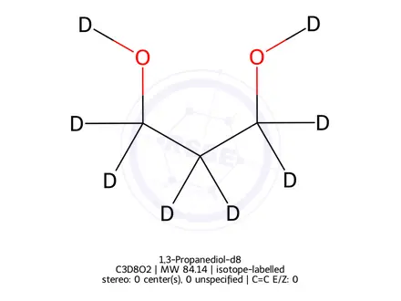 Chemical structure of 1,3-Propanediol-d8