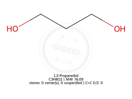 Chemical structure of Propanediol