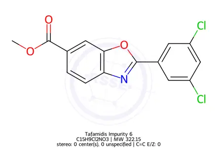 Chemical structure of Tafamidis Impurity 6