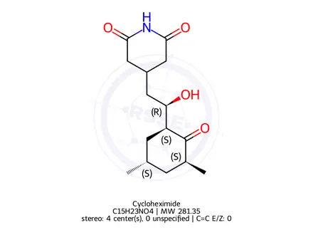 Chemical structure of Cycloheximide