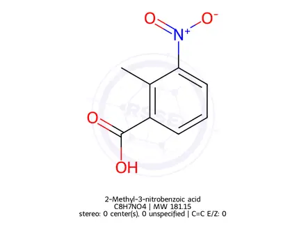 Chemical structure of 2-Methyl-3-nitrobenzoic acid