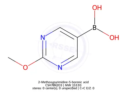 Chemical structure of 2-Methoxypyrimidine-5-boronic acid