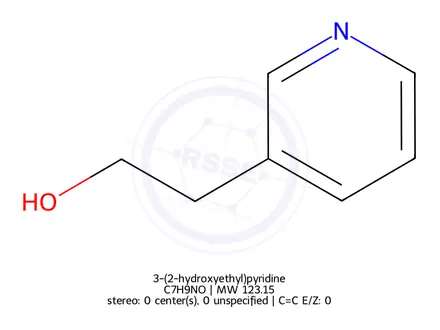 Chemical structure of 3-(2-hydroxyethyl)pyridine