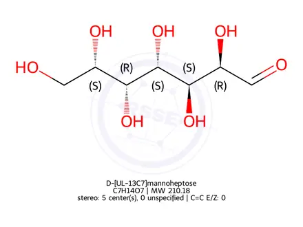 Chemical structure of D-mannoheptose