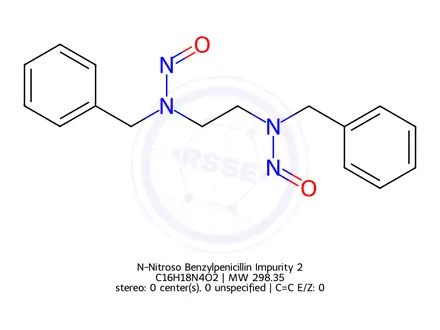 Chemical structure of N-Nitroso Benzylpenicillin Impurity 2
