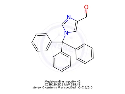 Chemical structure of 1-Tritylimidazole-4-carboxaldehyde