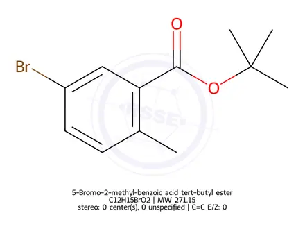 Chemical structure of 5-Bromo-2-methyl-benzoic acid tert-butyl ester