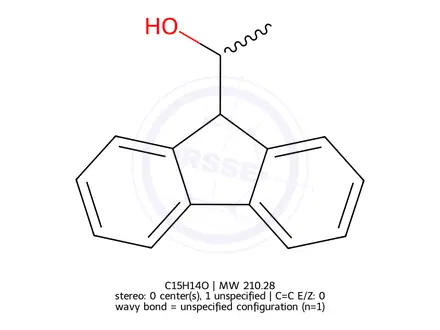 Chemical structure of 1-(9-Fluorenyl)ethanol
