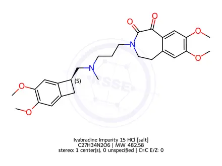 Chemical structure of Ivabradine Impurity 15