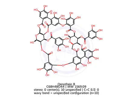 Chemical structure of Oenothein B