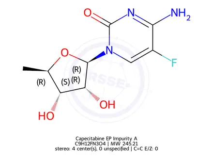 Chemical structure of Capecitabine Impurity A