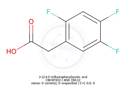 Chemical structure of 2-(2,4,5-trifluorophenyl)acetic acid