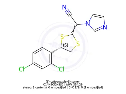 Chemical structure of (S)-Luliconazole-Z-Isomer