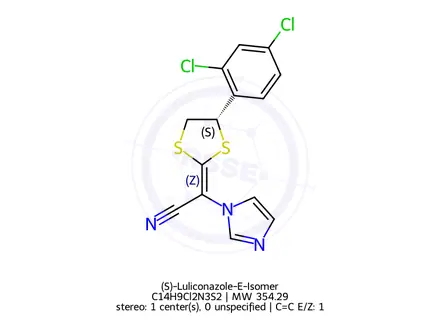 Chemical structure of (S)-Luliconazole-E-Isomer