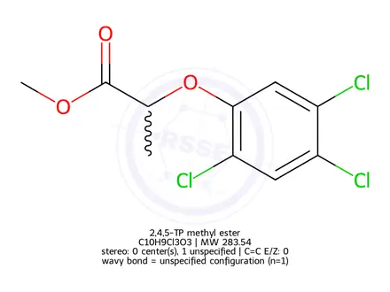 Chemical structure of 2,4,5-TP methyl ester
