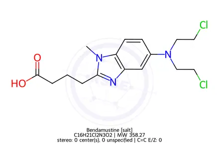 Chemical structure of Bendamustine