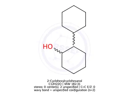Chemical structure of 2-Cyclohexylcyclohexanol