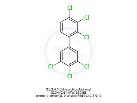 Chemical structure of 2,3,3',4,4',5'-Hexachlorobiphenyl