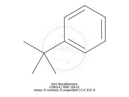 Chemical structure of tert-Butylbenzene
