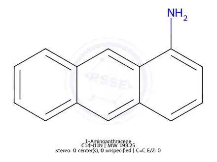 Chemical structure of 1-Aminoanthracene