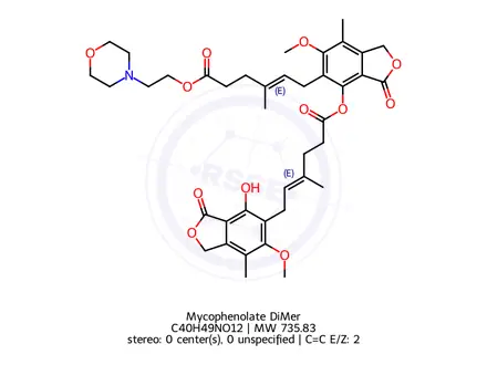 Chemical structure of Mycophenolate DiMer