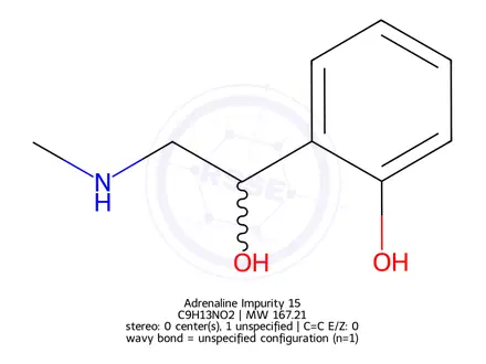 Chemical structure of Adrenaline Impurity 15