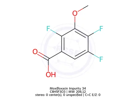 Chemical structure of 2,4,5-Trifluoro-3-methoxybenzoic Acid