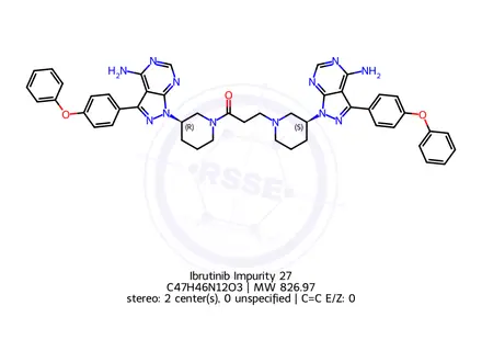 Chemical structure of Ibrutinib Impurity 27