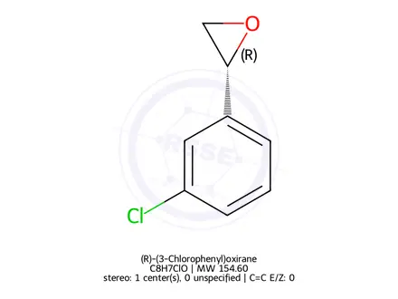 Chemical structure of (R)-(3-Chlorophenyl)oxirane