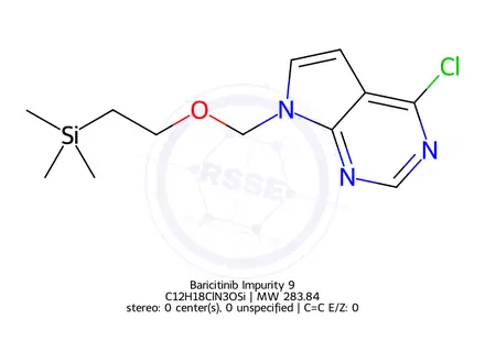 Chemical structure of Baricitinib Impurity 9