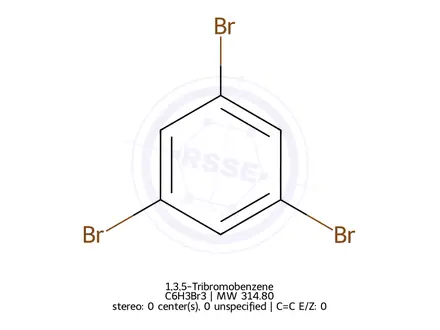 Chemical structure of 1,3,5-Tribromobenzene