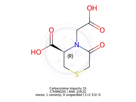 Chemical structure of Carbocisteine Impurity 15