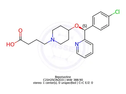 Chemical structure of Bepotastine