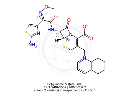 Chemical structure of Cefquinome
