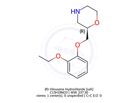 Chemical structure of (R)-Viloxazine