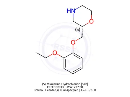 Chemical structure of (S)-Viloxazine