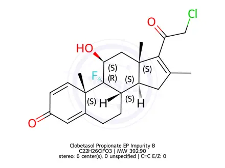 Chemical structure of Clobetasol Propionate EP Impurity B