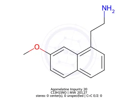 Chemical structure of Agomelatine Impurity 20