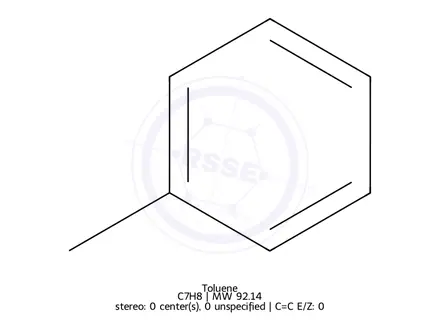 Chemical structure of Toluene