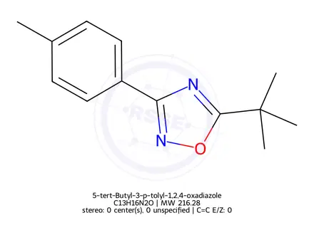 Chemical structure of 5-tert-Butyl-3-p-tolyl-1,2,4-oxadiazole