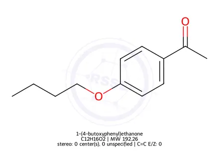 Chemical structure of 1-(4-butoxyphenyl)ethanone
