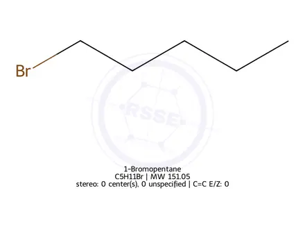 Chemical structure of 1-Bromopentane