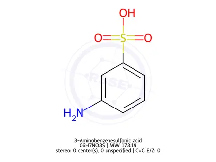 Chemical structure of 3-Aminobenzenesulfonic acid